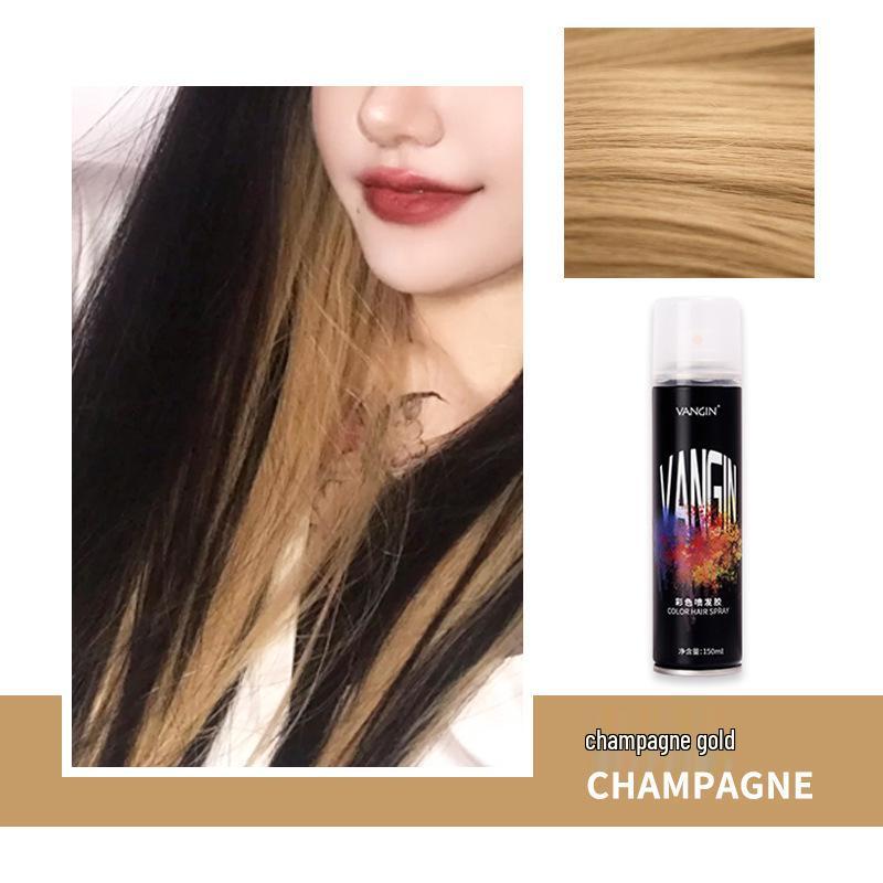 Temporary Washable Hair Dye Spray - One Spray for Black Color