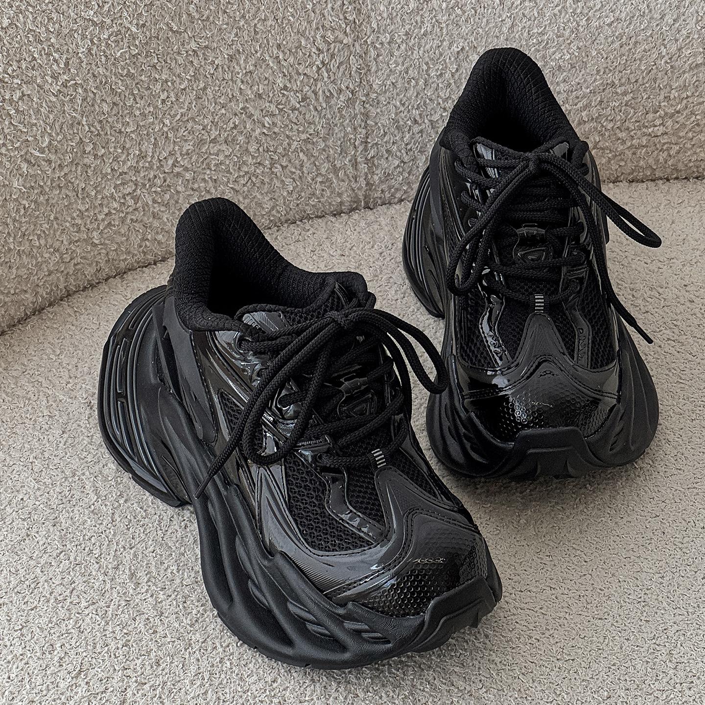 New CM thick-soled heightening dad shoes casual couple sneakers heightening shoes Female 36