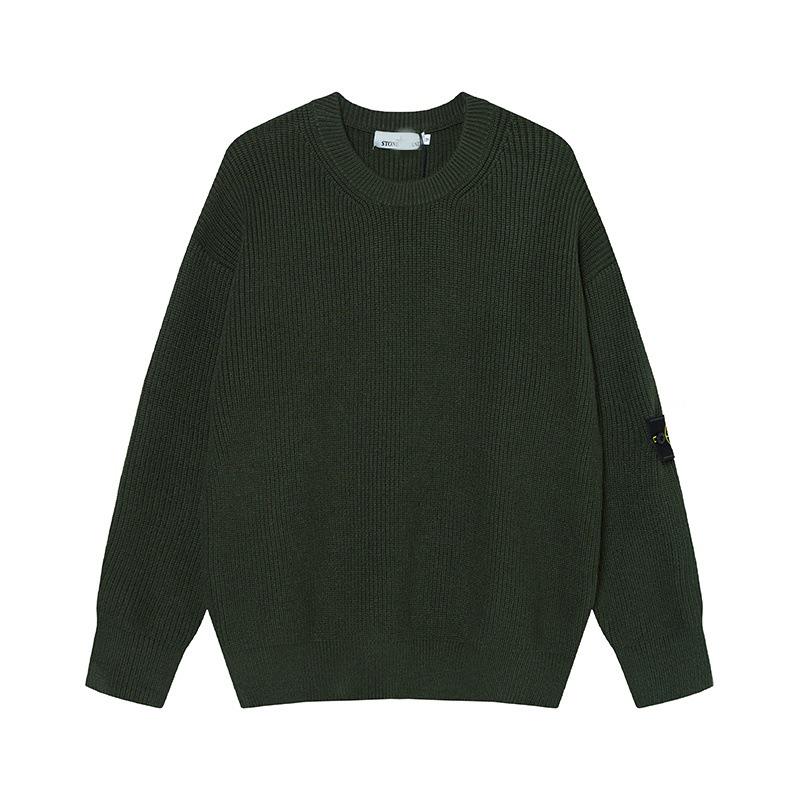 Unisex Autumn/Winter Round Neck High-Quality Knit Pullover Sweater