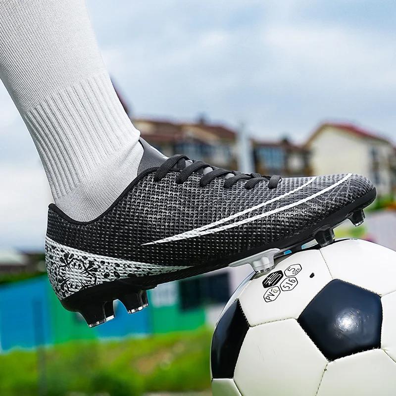 Yeni Erkek Futbol Ayakkabıları Kramponlu Uzun Çivili Antrenman Nefes Alabilen Spor Ayakkabıları Salon Futbol Ayakkabıları Dropshipping Sıcak Satış Ultra Hafif