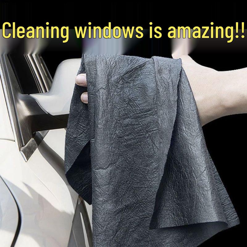 Magic Cloth for Glass & Mirrors: Lint-Free, Streak-Free, Thickened, Enlarged, South Korean Made, Ideal for Car Wash.
