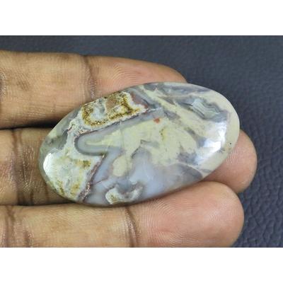 77Cts.Natural Coffee Bean Jasper Oval Cabochon Loose Gemstone 26X46X06 MM A-317