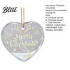 Holiday Romantic Space Decorations Heart Shaped Christmas Ornaments Crystal Santa Winter Scene Hanging Ornament Transparent Festive Porch Ornaments
