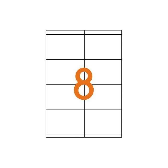Étiquettes adhésives - AGIPA - 105x72 mm - 800 étiquettes - Multi-usage - Blanc permanent