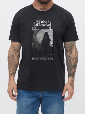 T-shirt in metallo Giuda Iscariota nera