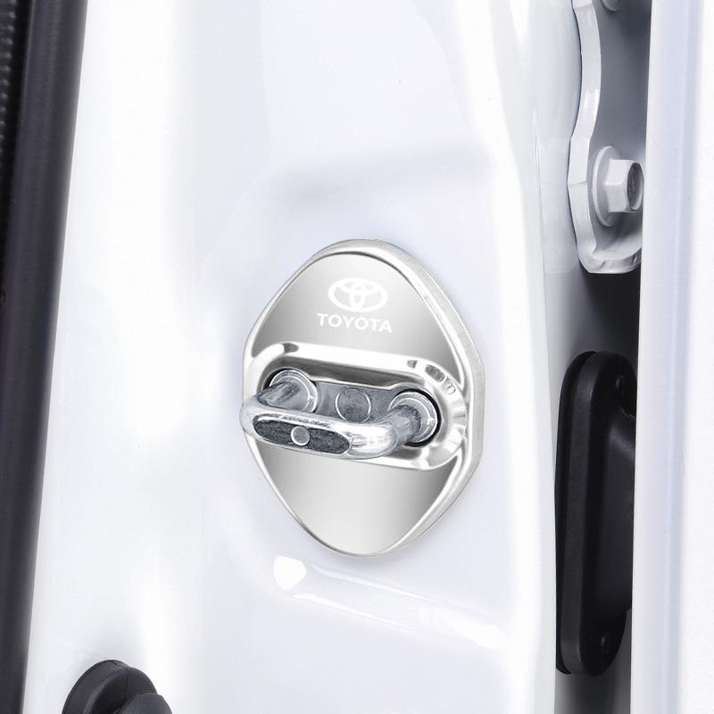 4 Stück Türschloss Schutzhülle Case Autozubehör Auto Styling für Toyota TRD GR Prius Corolla Yaris Camry CHR Auris Rav4 Prado Fortuner