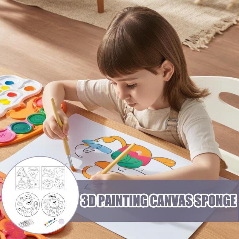 DIY Foam Texture Painting Paper Sponge Kid Creative 3D Art Magic Drawing Tools Child Educational Toy Gift Sponge Diy Crafts