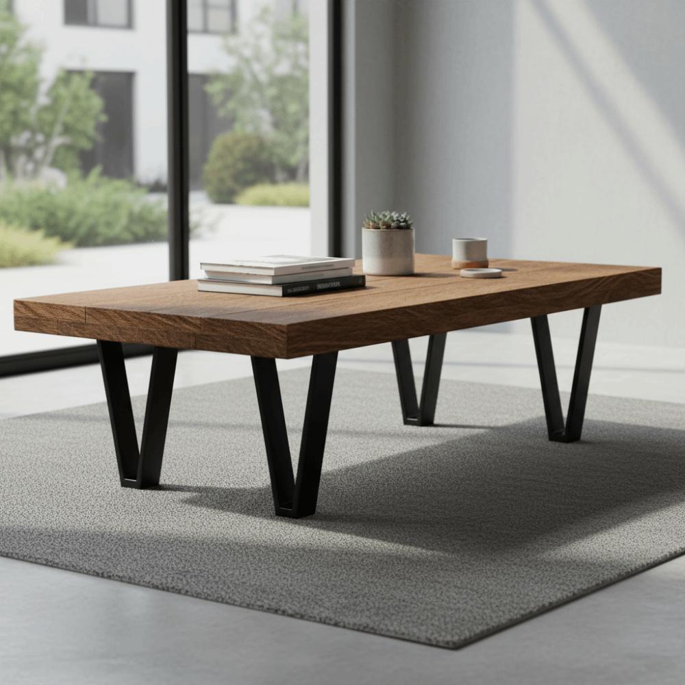 Black Metal Furniture Legs Strong Support Adjustable Height Adjustable Feet Includes Screws Modern Style Support Legs