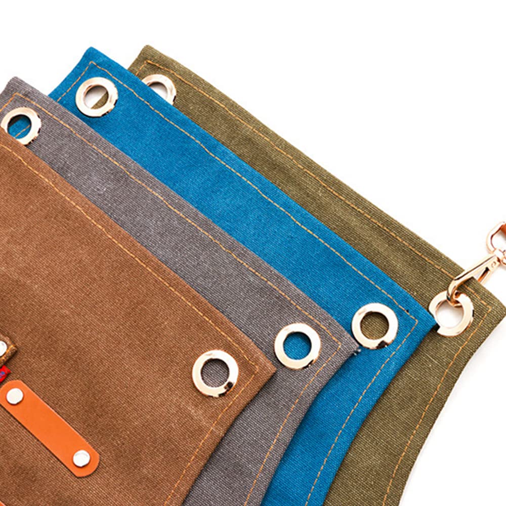 Ziska Apron, Simple and Stylish, Perfect for Camping, Gardening, Kitchen, Barista, Hairdresser, Artisan, Salon, Multi-functional Pockets,