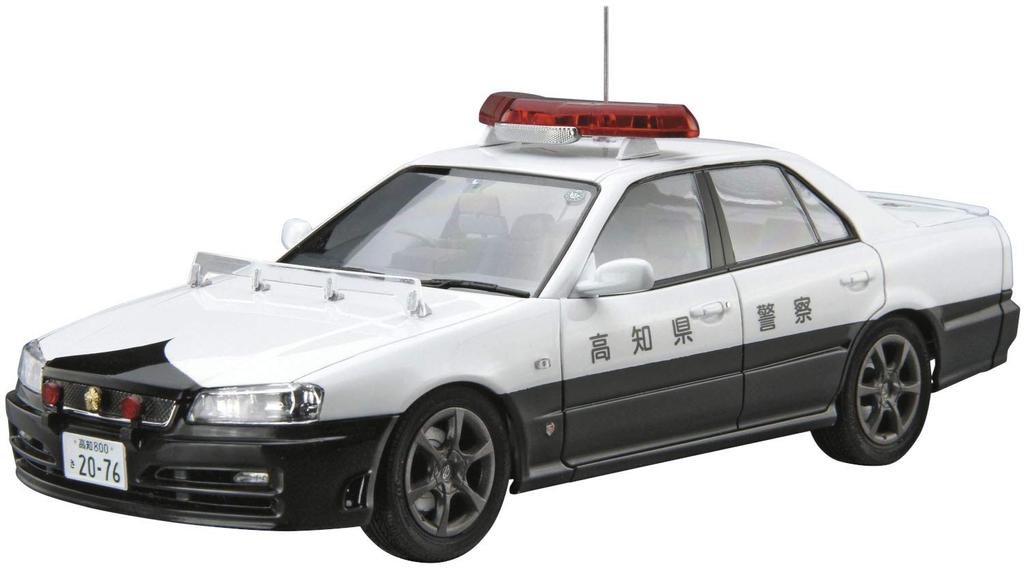 Aoshima Bunka Kyozaisha The Model Car Series SP Nissan ER34 Skyline Patrol Car 2001 Plastic Model 1/24