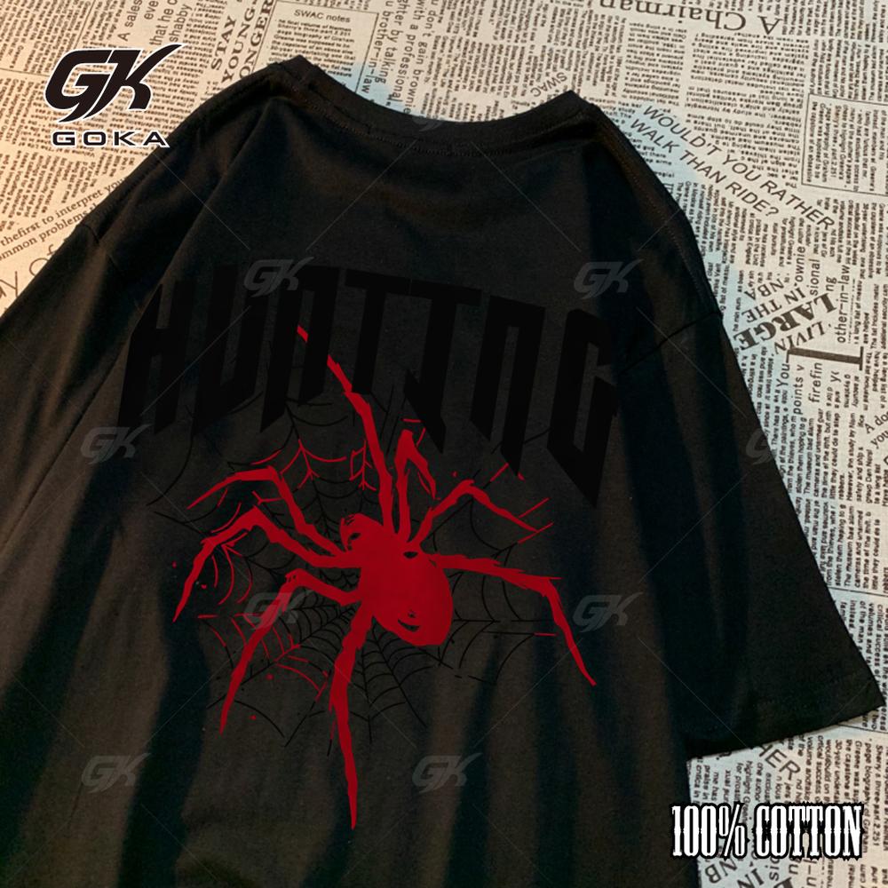 

Красный Паук Открывает Охоту Графические Футболки Классические Футболки Оверсайз Топы Унисекс Женские Повседневные Хлопковые Футболки 4XL для Мужчин 4XL