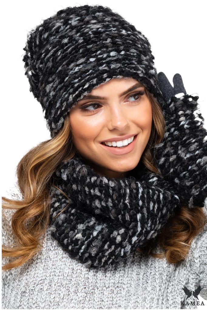Carini-Set (Hat + Scarf) Graphite Color