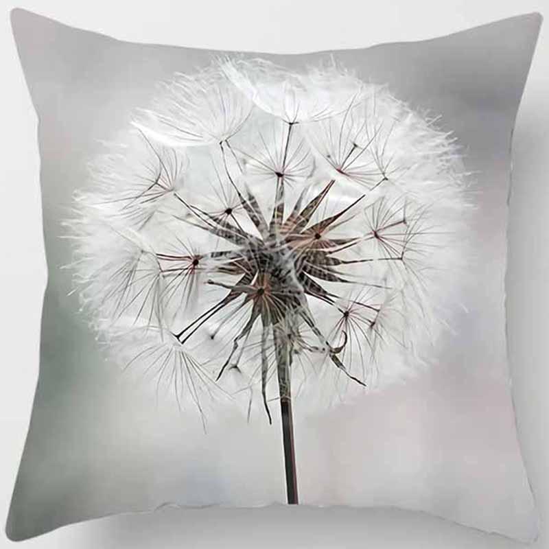 Auto Sofa Kissenbezug mit Löwenzahn-Druck Quadratischer Kissenbezug