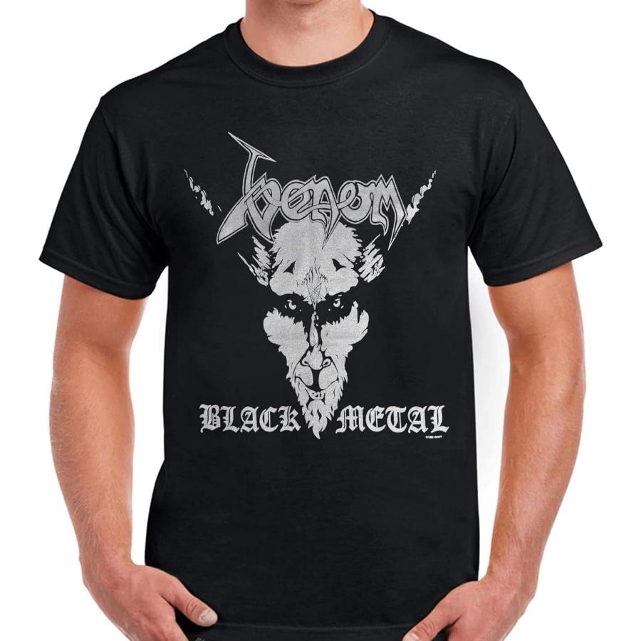 Веном - Черная Металлическая Футболка (большой) S