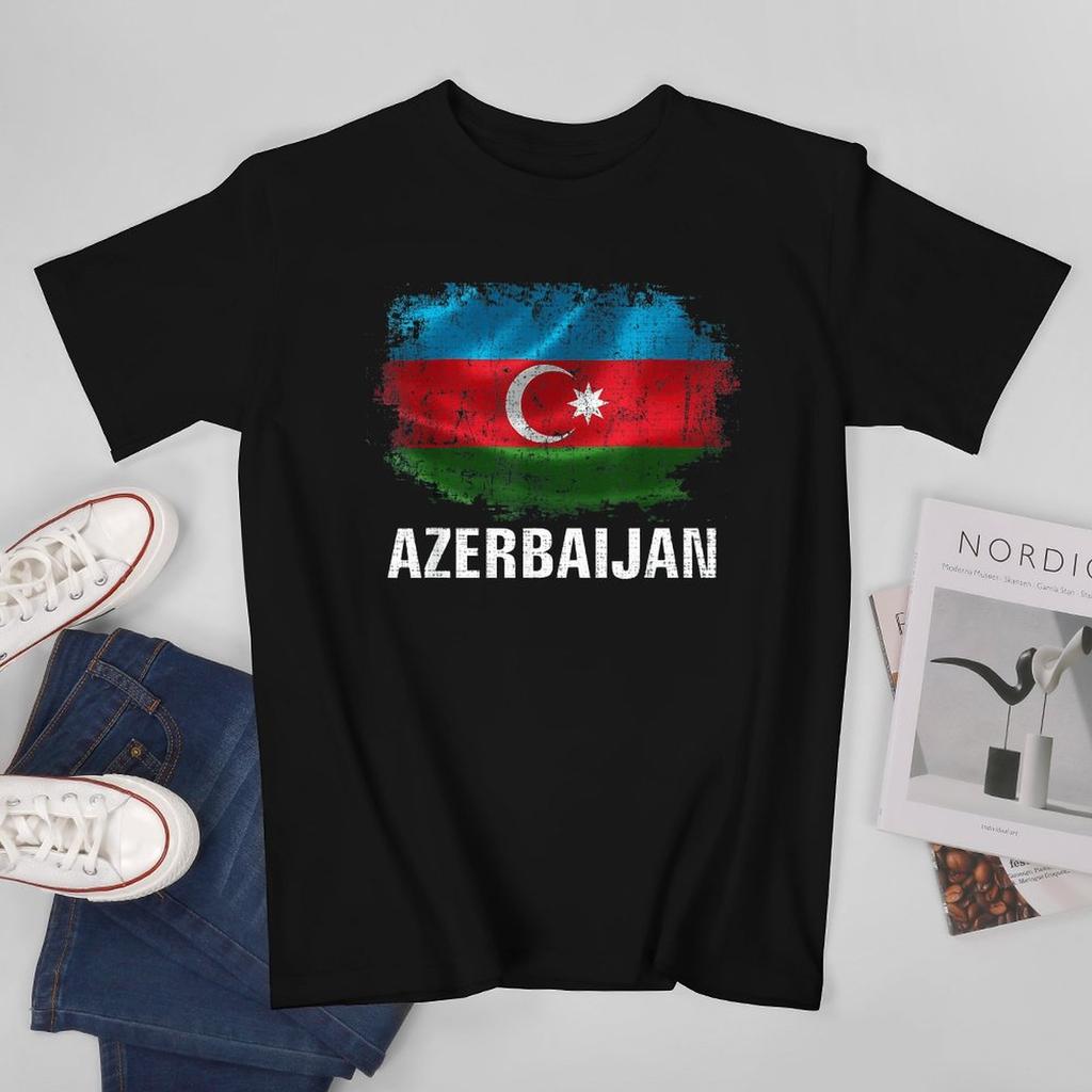 More Design Azerbaijan Flag Azerbaijani Unisex Tshirt Tees Tshirt Oneck T Shirts Unisex Boys Clothing 100 Cotton