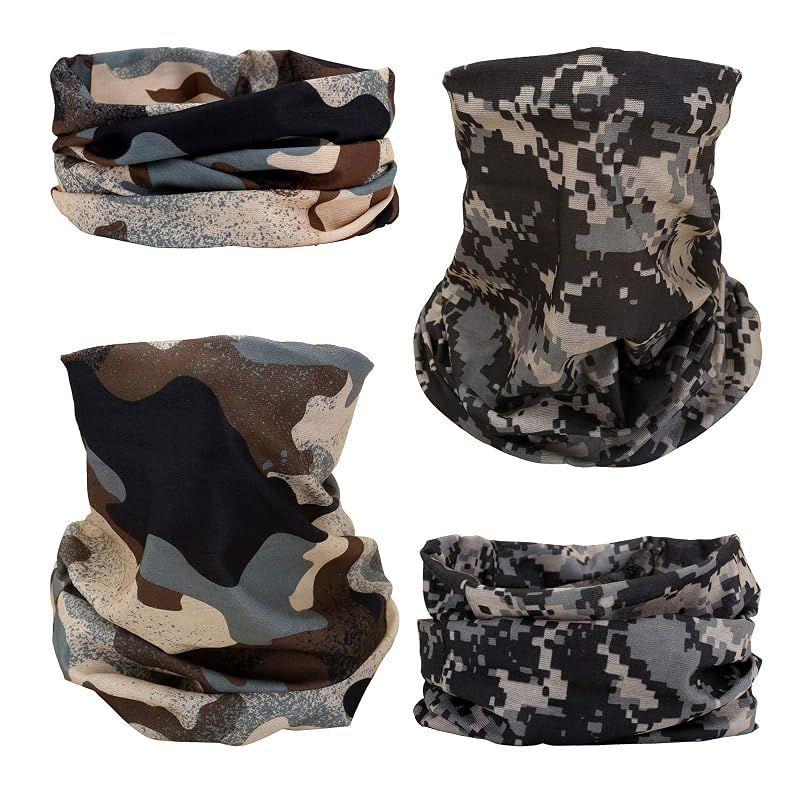 Used [NEW] [SMEHCF] Multipurpose Bandanas 12pcs for Women Men Headband Balaclava Hair Head Scarf Face Half Airsoft Paintball Mask Neck Gaiter
