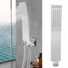G1/2in Thread Brass Handheld Shower Head High Pressure Single Function Hand Sprayer Bathroom