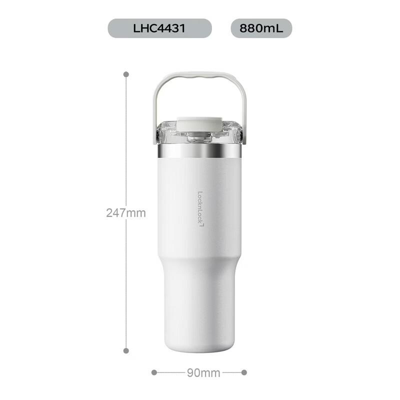 

LOCK&LOCK Ceramic Coated Stainless Steel Insulated Straw Tumbler
