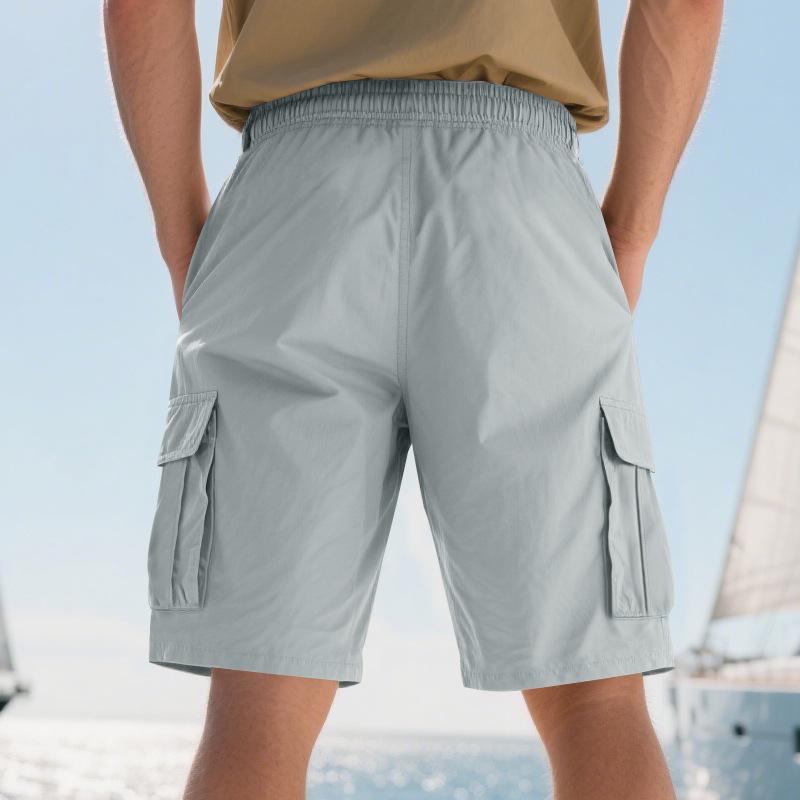 Summer Loose Multi-pocket Tooling Shorts Men's Squat Sports and Leisure Five-point Pants Men's