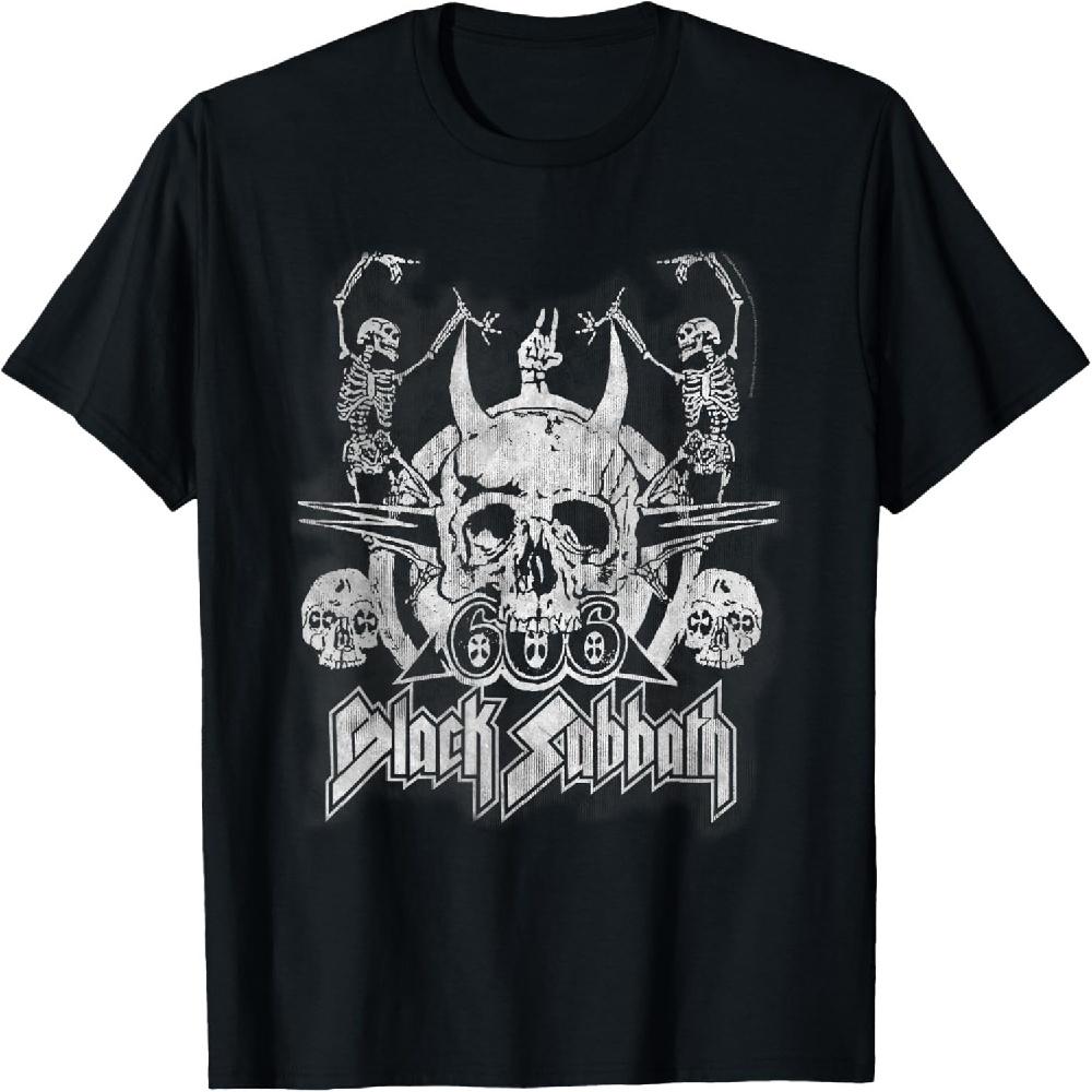 Официальная винтажная футболка Black Sabbath с танцующими скелетами XXXXXL чёрный