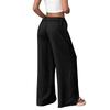 Women's Loose-fitting Wide-leg Pants, Casual Loose-fitting Pants, High-elastic Waistband, Long Pants With Pockets