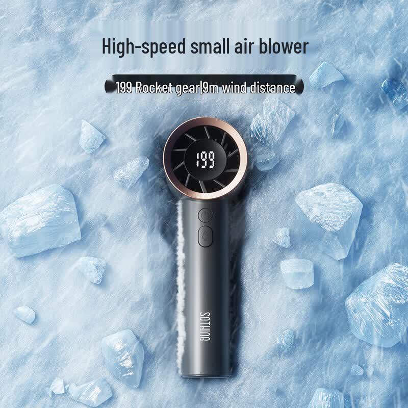 SOTHING Rocket Handheld Portable Mini Fan with Digital Display