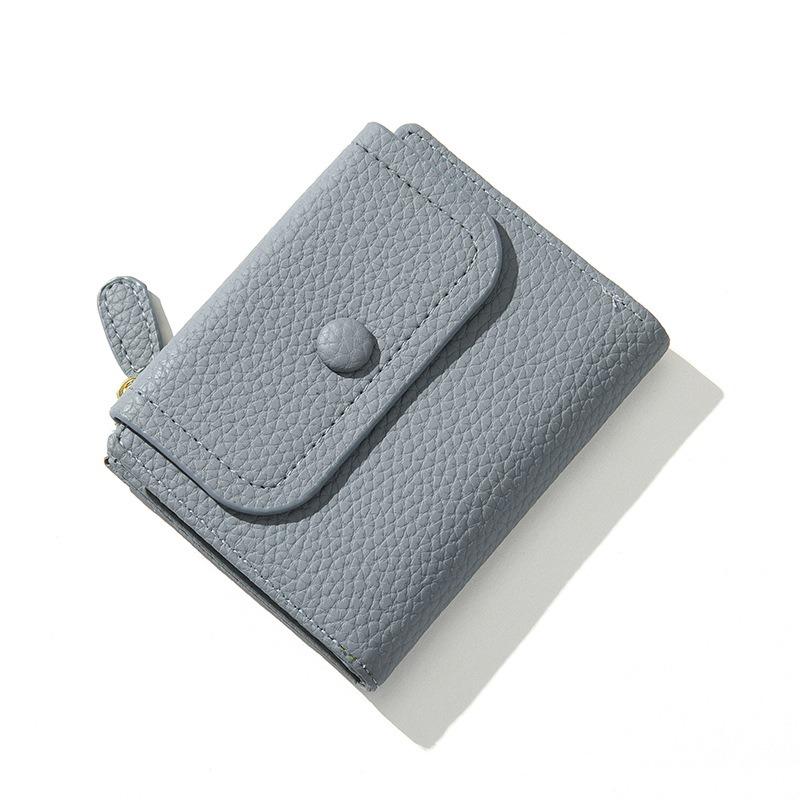Women Wallets PU Leather Female Purse Mini Hasp Solid Multi-Cards Holder Coin Short Wallets Slim Small Wallet Zipper Hasp