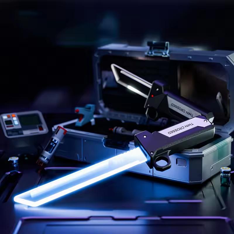 Outdoor Toy Rotate Laser Sword Multi-Color Flash LED Light Shine Cosplay Sword Toy Party Family Interactive Toy For Kids Adult