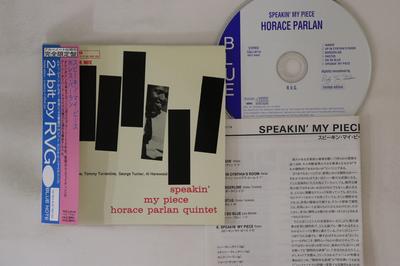 CD HORACE PARLAN  Speakin My Piece TOCJ9174 BLUE NOTE 2000 Japan Obi Jazz Used