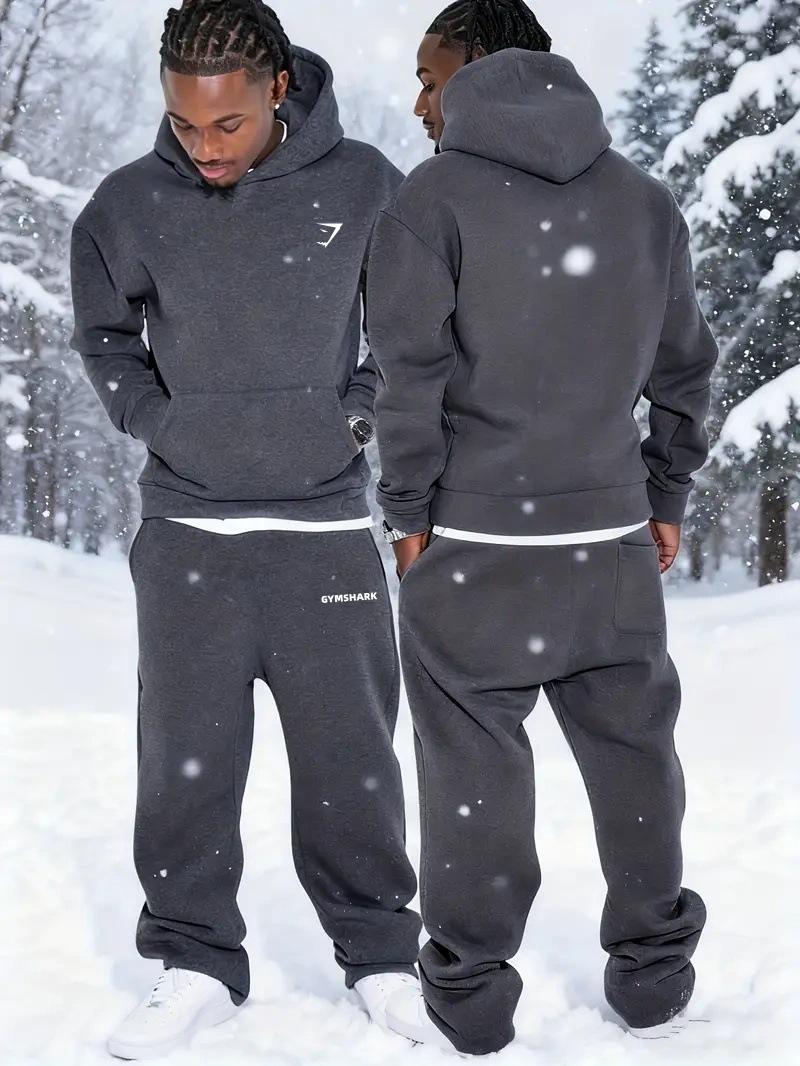 GYMSHARK Vīriešu Siltu Hūteņu Komplekts Rudens/Ziemas: