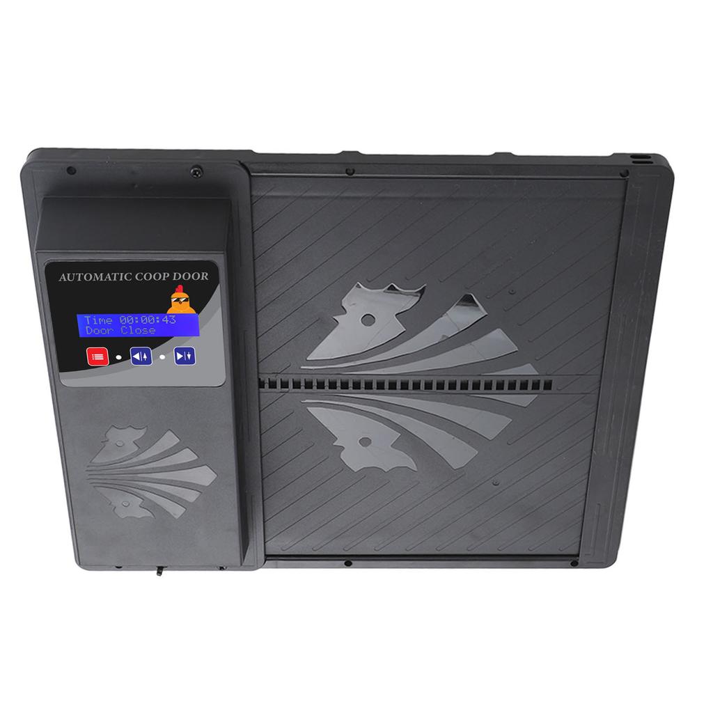 USB Solarbetriebener automatischer Hühnerstall-Türöffner mit Timer, programmierbarer LED-Anzeige, 3 Power