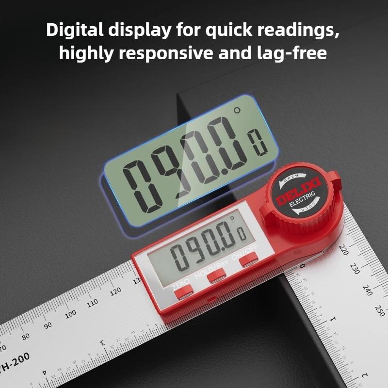 360 Degree Protractor Digital Display Angle Ruler High-precision Electronic Measuring Instrument Portable Measuring Tools