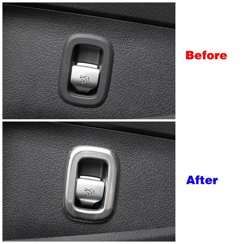 Hot Interior Mouldings For Mercedes Benz C Class W206 2022 2024 Car Center Console Trunk Tailgate Switch Button Frame Cover Deco