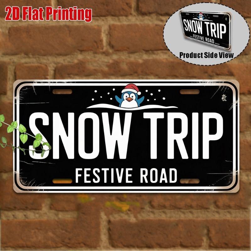 Souvenir Metal License Plate, Custom Auto Sign 15x30cm
