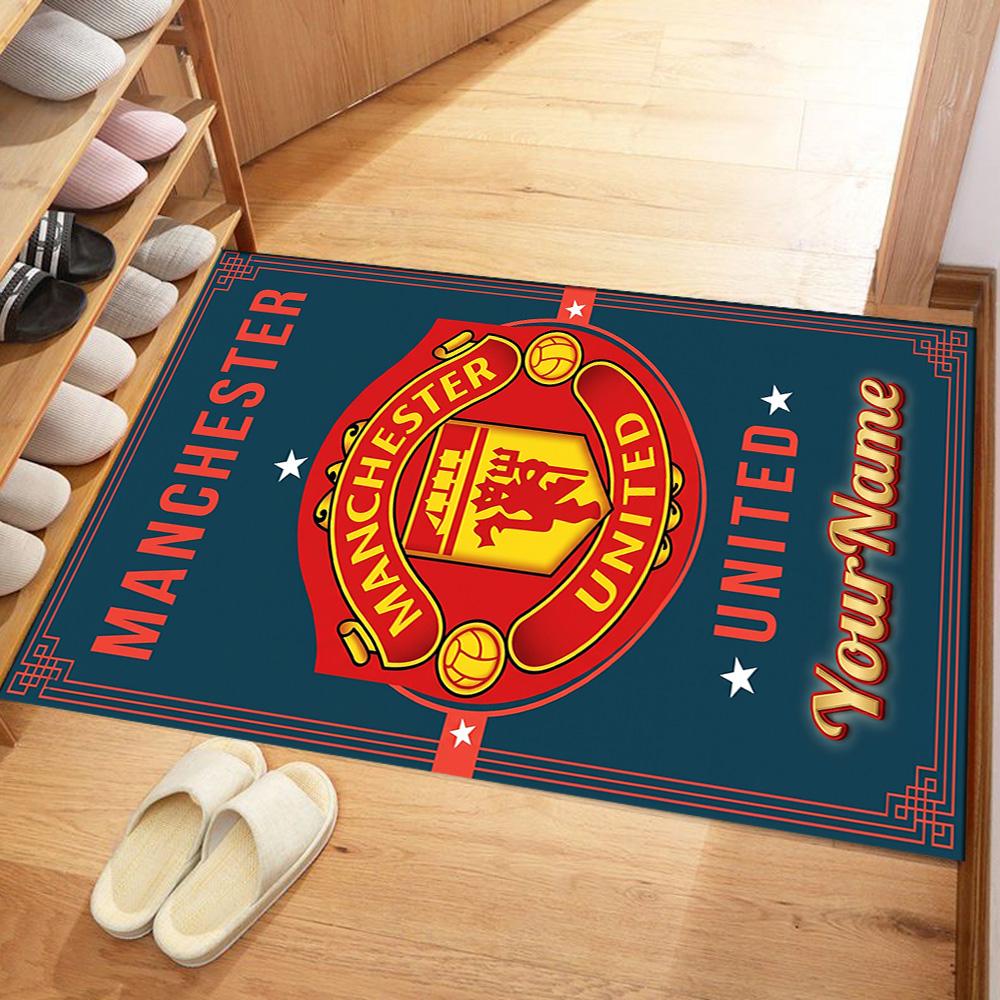 Manchester Personalized Text Carpet Perfect for Outdoor Foyer Game Room Hallway Antislip Carpet Anime Office Decor Birthday/Christmas Gift