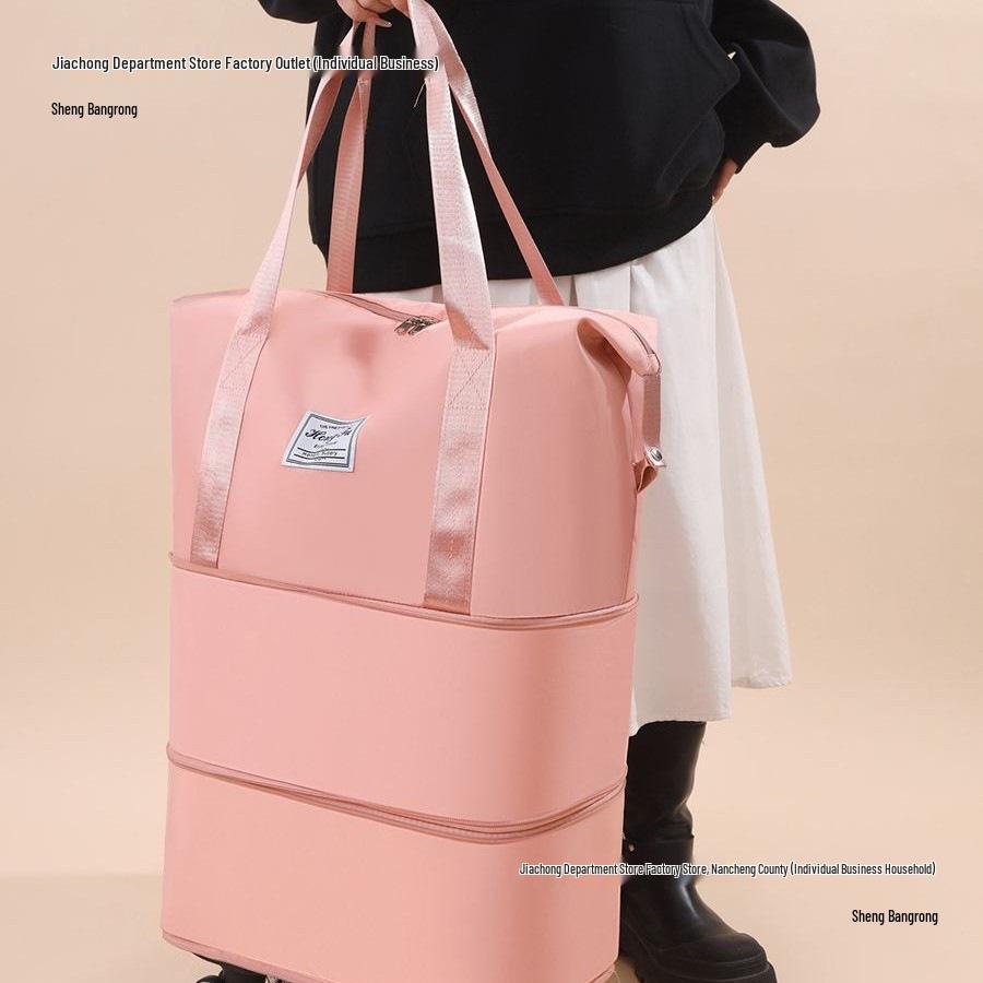 Large-Capacity Wheeled Waterproof Travel Bag for Short Trips