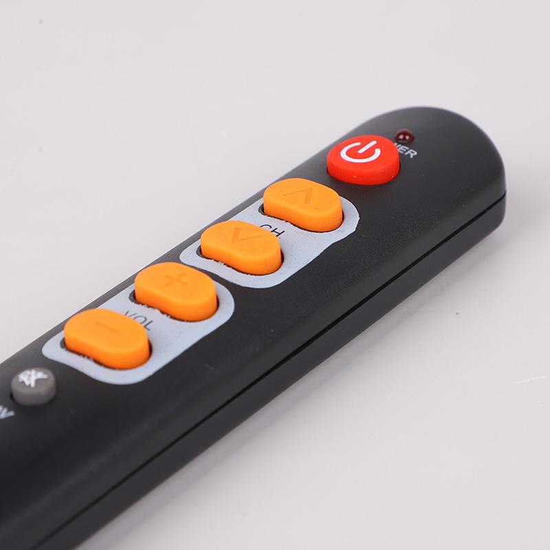 Infrared Learning TV Remote Control with Comfortable Grip - Pen Holder Design