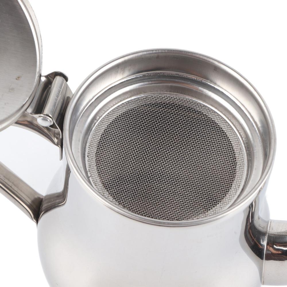 Durable Teapot with Filter Rusty Proof Oil Strainer Pot Modern Small Teapot Loose Leaf Tea