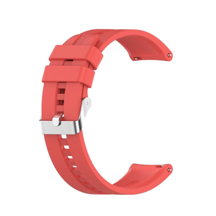 For Huawei Watch GT 3 42mm 20mm Silicone Silver Buckle Watch Band(Mint Green)