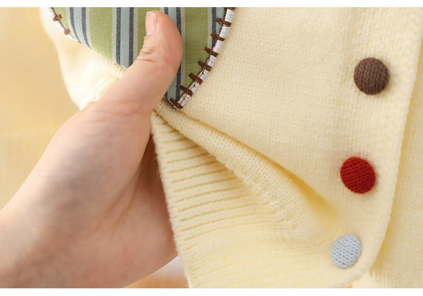 2025 Spring Heart Pattern Sweater for Girls - Versatile Knitwear for Kids