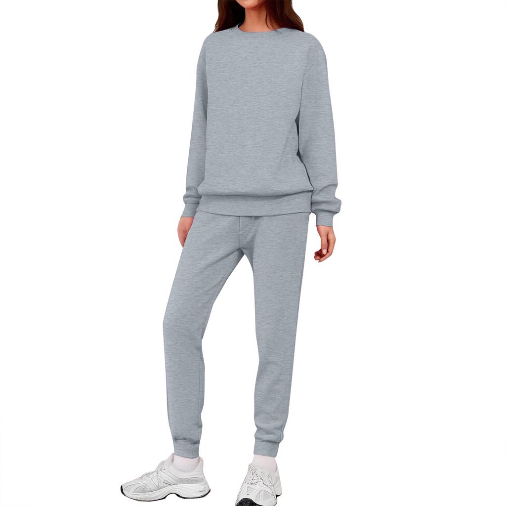 Women's Two-piece Casual Suit, Color -lined Suit, Sweatpants With Pockets