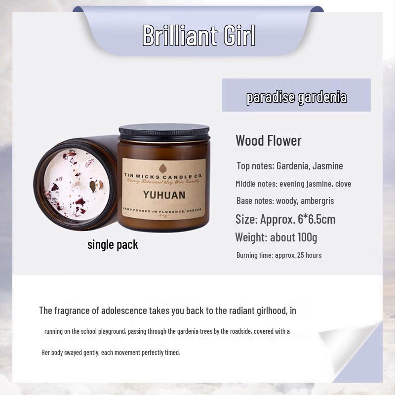 LIEI Dried Flower Scented Candle