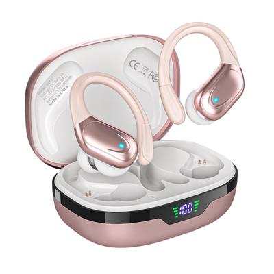 Bluetooth Wireless Earbuds [2025 Bluetooth Earbuds] Bluetooth 5.3 ENC Noise Cancelling, 80 Hours of Playback, IPX7 Waterproof, Ear Hook Design, Auto