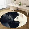 Animal  Circular Rug Office Decorative Carpet For Living Room Bedroom Door Mat Floor Rug Computer Chair Area Rug Viking Theme Decor