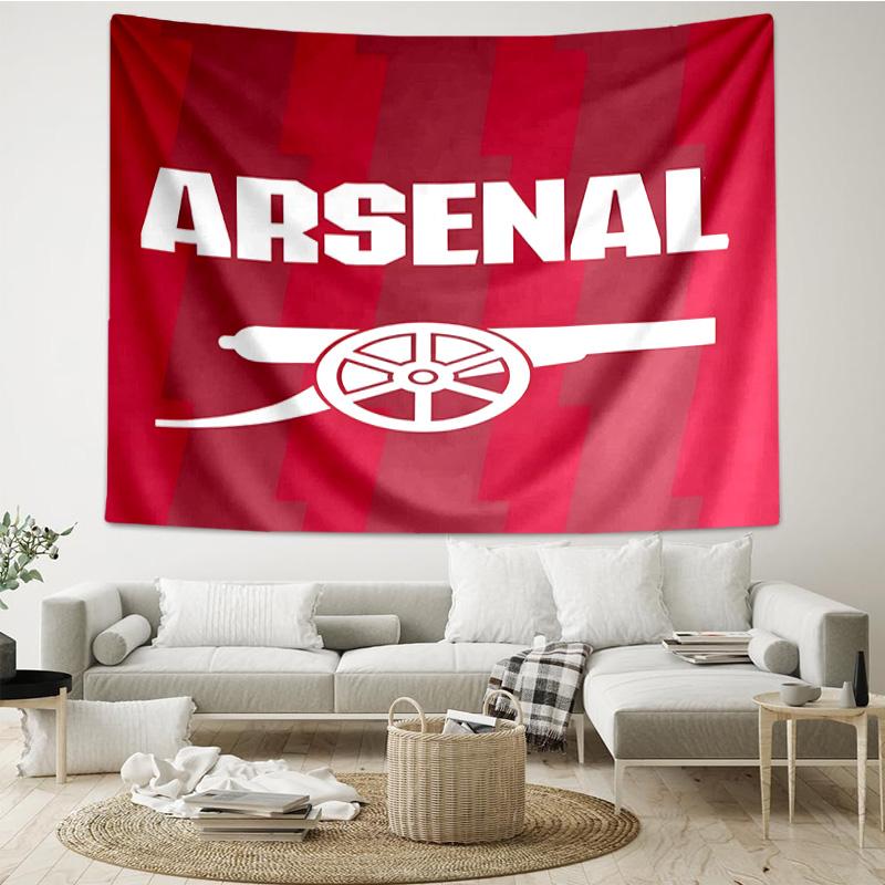 Arsenal Football Club Crest Tapestry Hanging for Bedroom,Livingroom, Playroom,Decor Art Room Wall Tapestry Holiday and Birthday Gifts