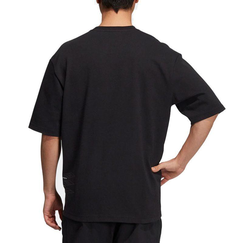 adidas Drop Shoulder Sleeve T Shirt Men's Black H40191