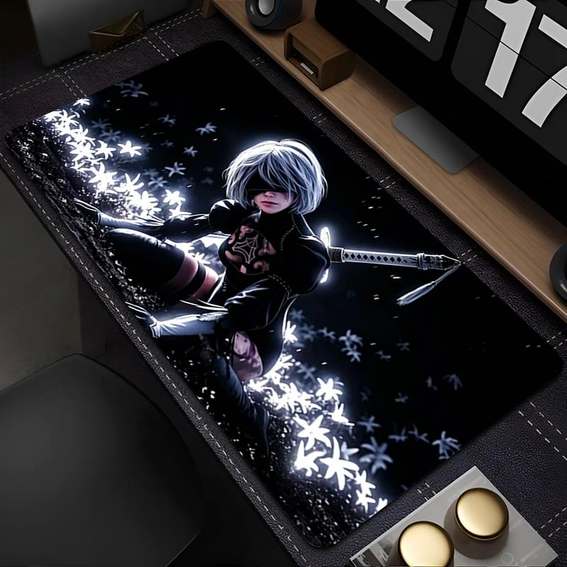 Anime Mauspads HD-Druck Büro Computer Schreibtischmatte Große Gamer Tastaturunterlage N-nier Automata 2b Gaming Mauspads Dekoration Teppich
