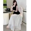 Elegant Women's Summer 2026 Slimming Suit Set - Stylish Two-Piece with Age-Reducing Top and Skirt