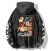 Demon Slayer Hoodie Tanjirou Nezuko Zenitsu Inosuke Sweatshirt Women Men Clothing Long Sleeve Streetwear Washed Cotton Hoody