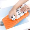 Mini Washing Board Wavy Stripe Hanging Hole Anti-slip Thickened Bottom Groove Plastic Underwear Sock Towel Laundry Washing Board Household Supplies